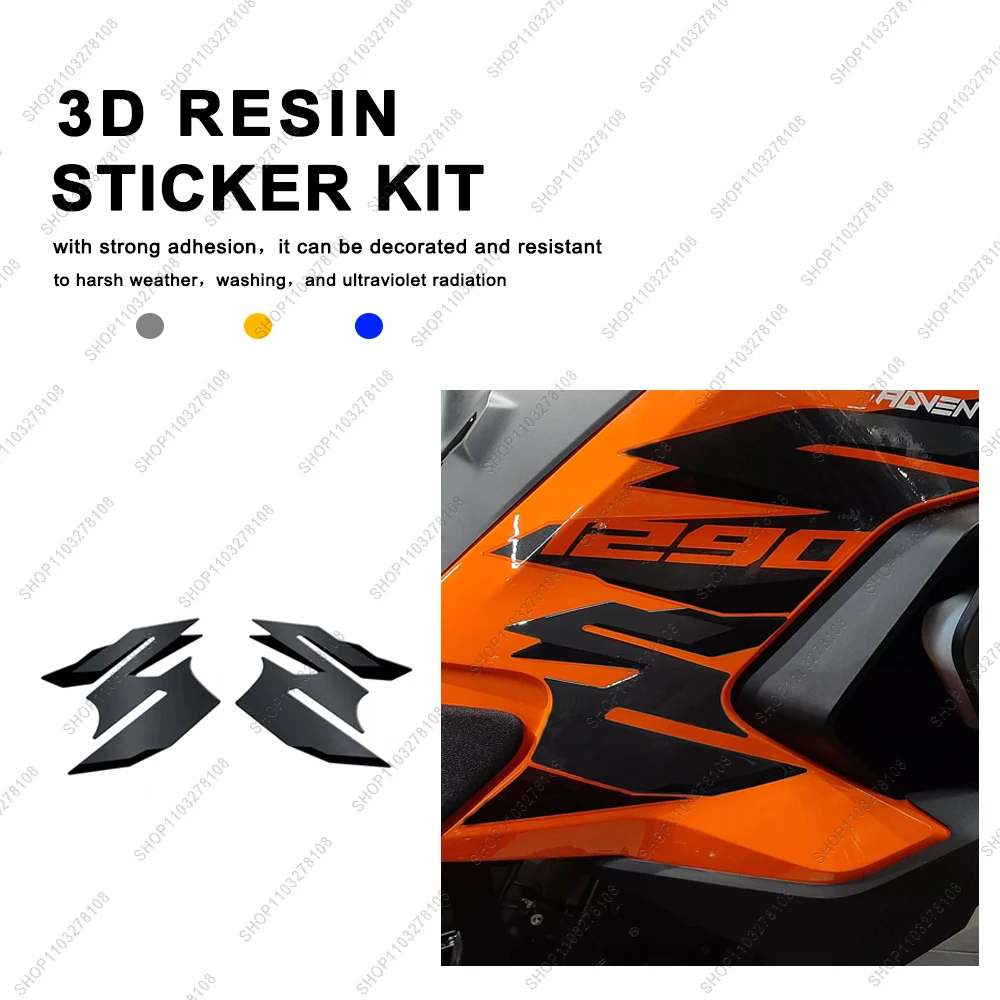 

Motorcycle Accessories tank pad kit Protection Sticker Waterproof Anti-scratch 3D resin Sticker For 1290 Super Adventure S