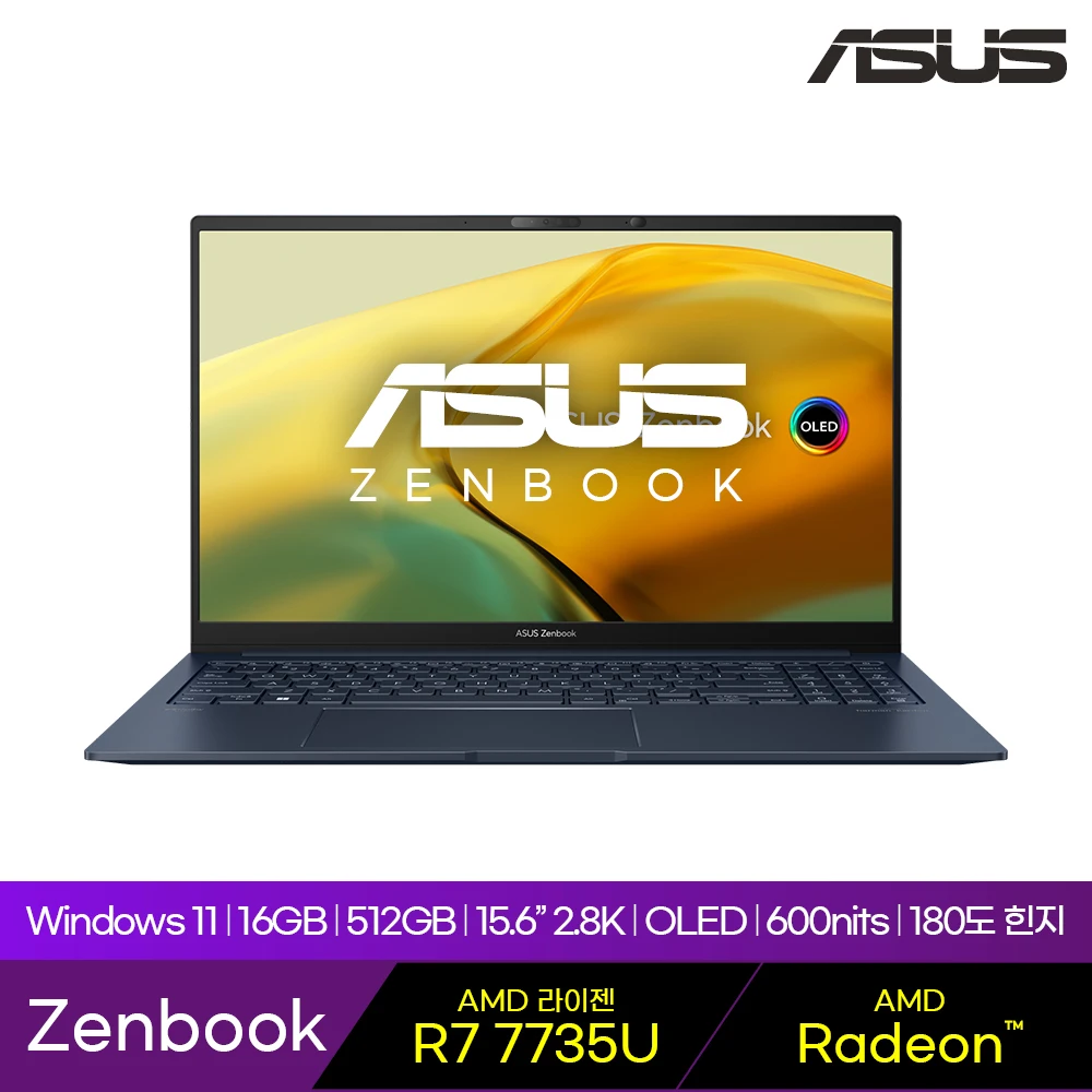 ASUS Zen Book 15 R7 7735U 16GB 512GB AMD 15.6 inch Notebook WIN11 Home