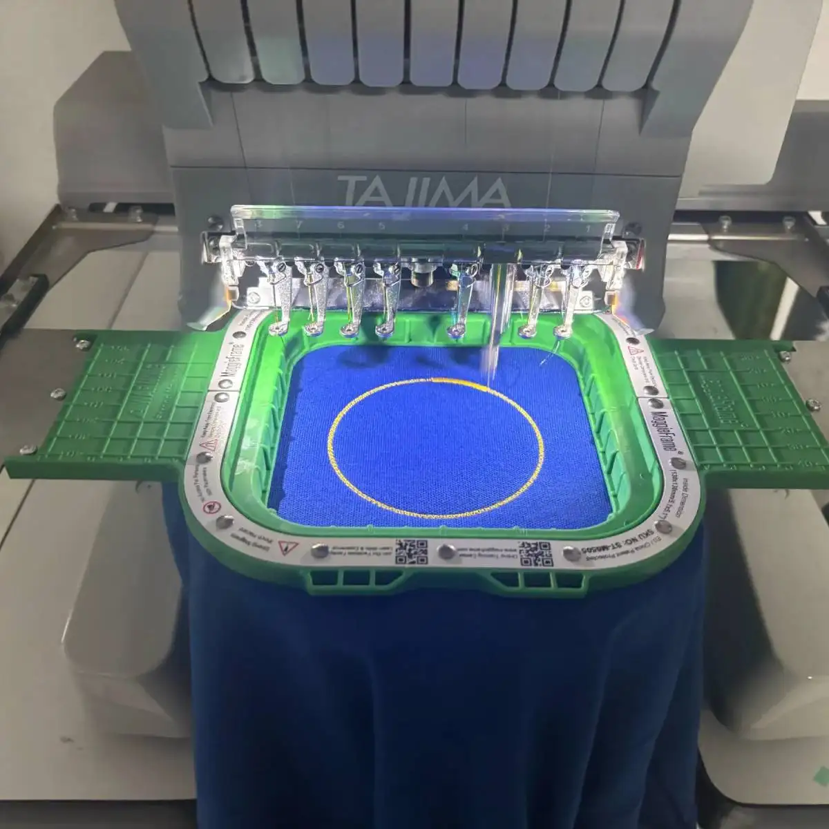 MaggieFrame MightyHoop Magnetic embroidery hoop for Tajima Juki SAI MDP-S0801C embroidery machine HoopMaster
