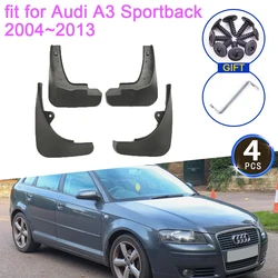 for Audi A3 Sportback 2004 2005 2006 2007 2008 2009 2010 2012 2013 Hatch Mud Flaps Mudguards Splash Guards Fender Accessories 8P