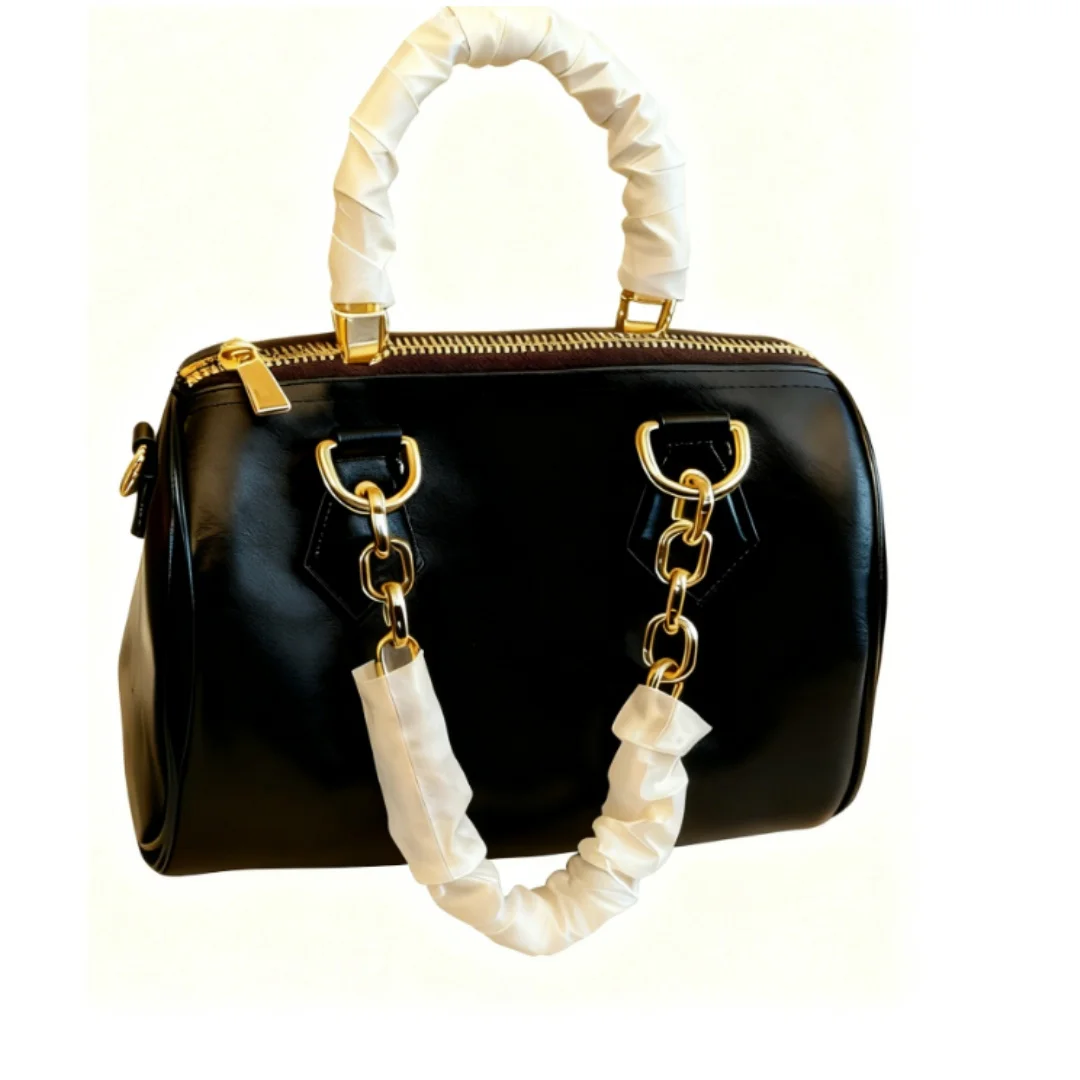 

2025 Winter New Style Fashion-Perfectly Complementary Lace Print Chain Purse for Ladies