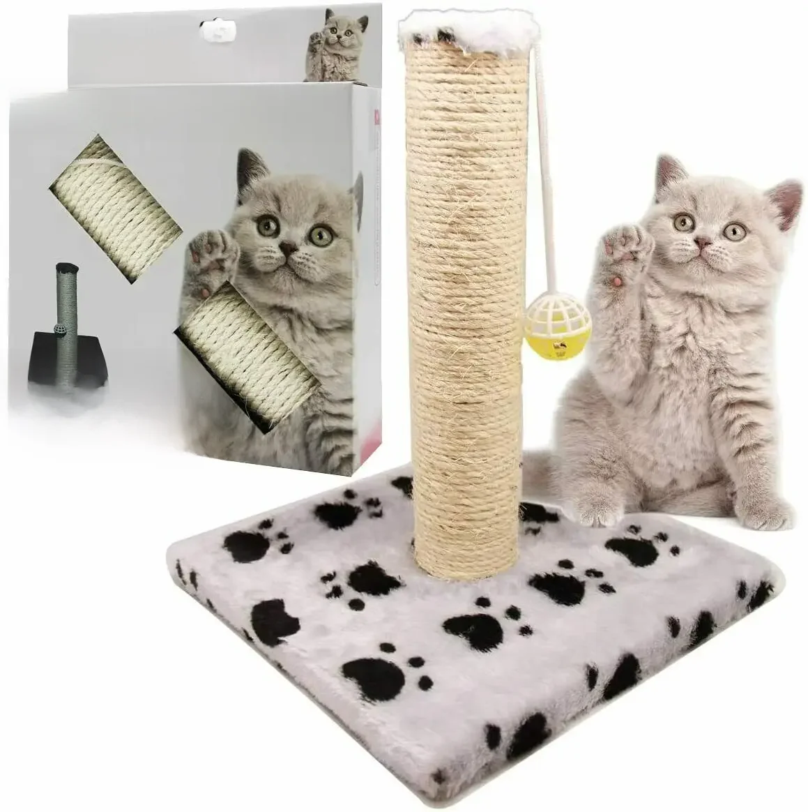 Juguete rascador com campana para gatos, raspador para gato, animais domésticos