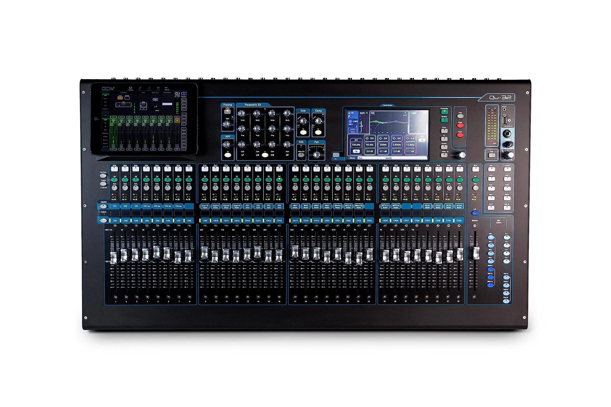 

BRAND NEW QU-32C 38 In/28 Out Compact Digital Mixer, Chrome Edition,Black