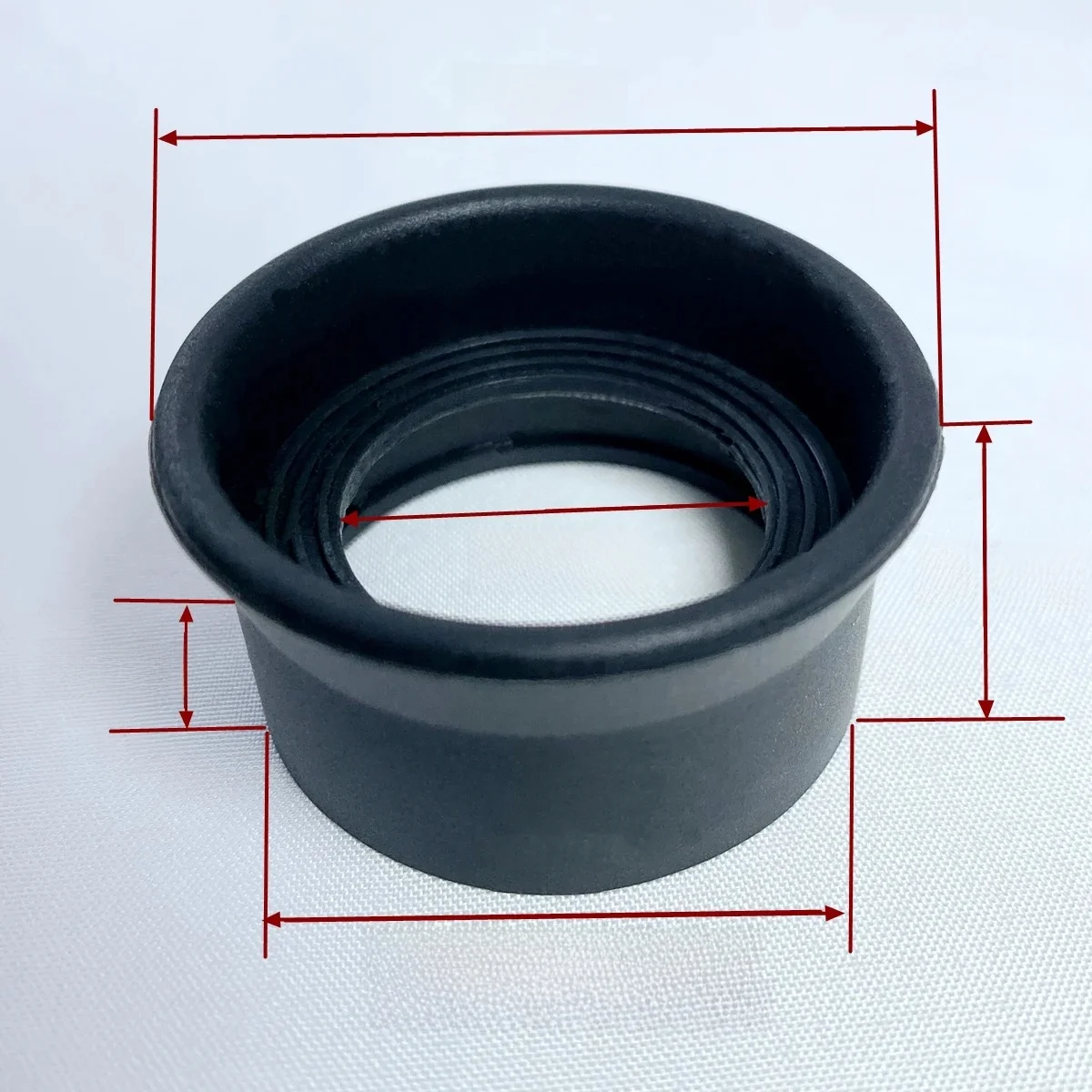Lornetka mikroskop okular osłona obiektywu osłona teleskopu gumowa osłona oczu osłona osłona blok światła dla laboratorium 32-37mm — zdjęcie 2