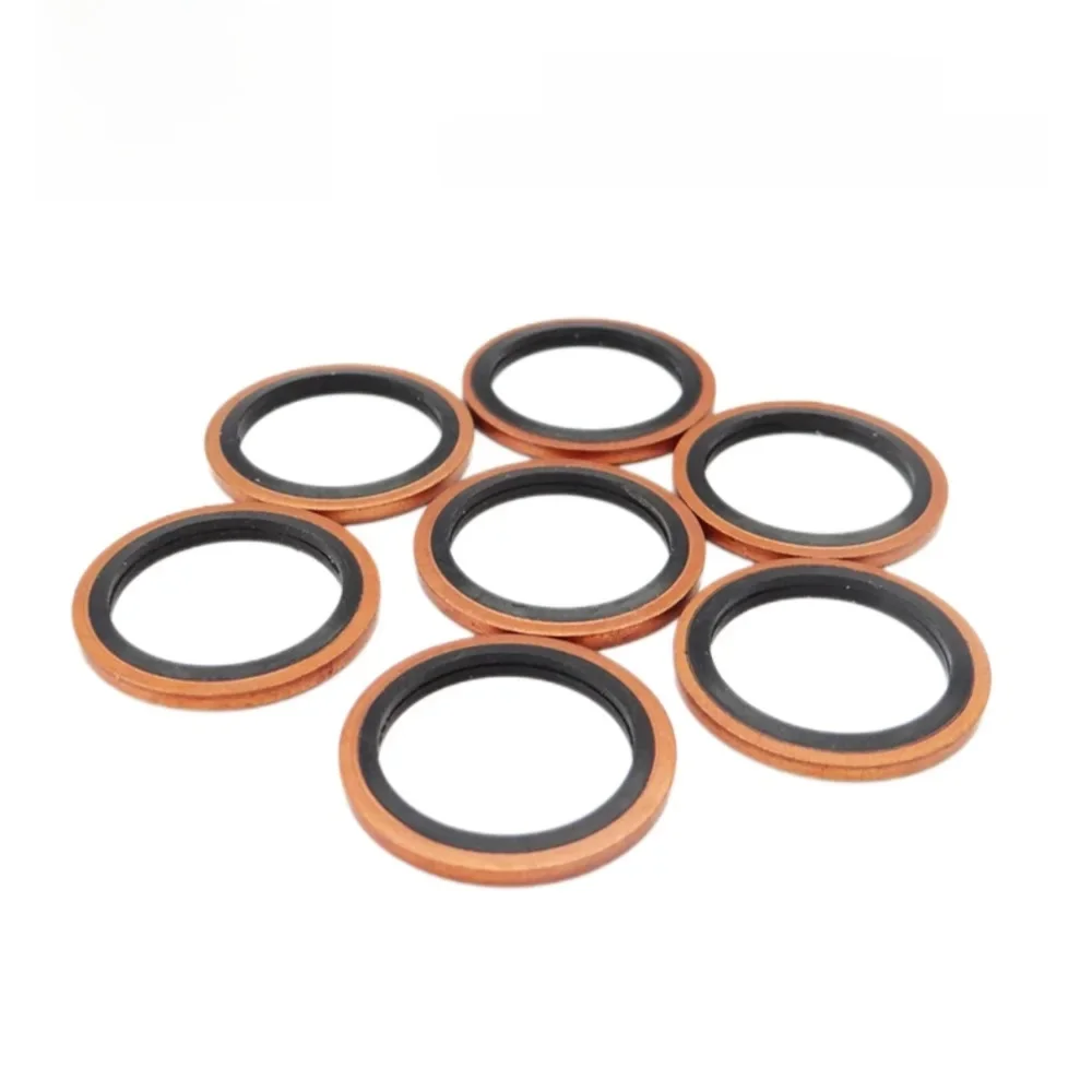 Joint d'étanchéité en caoutchouc Ding Qing JB982 demi-paquet en cuivre rouge / Joint torique en caoutchouc