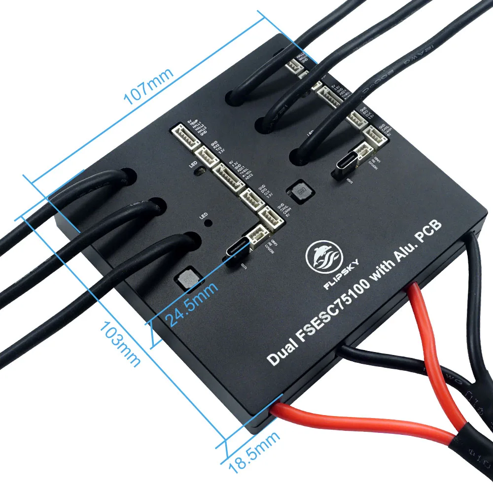 Flipsky Dual 75100 with Aluminum PCB Based on VESC for Electric Skateboard / Scooter /  Longboard Speed Controller DIY Parts