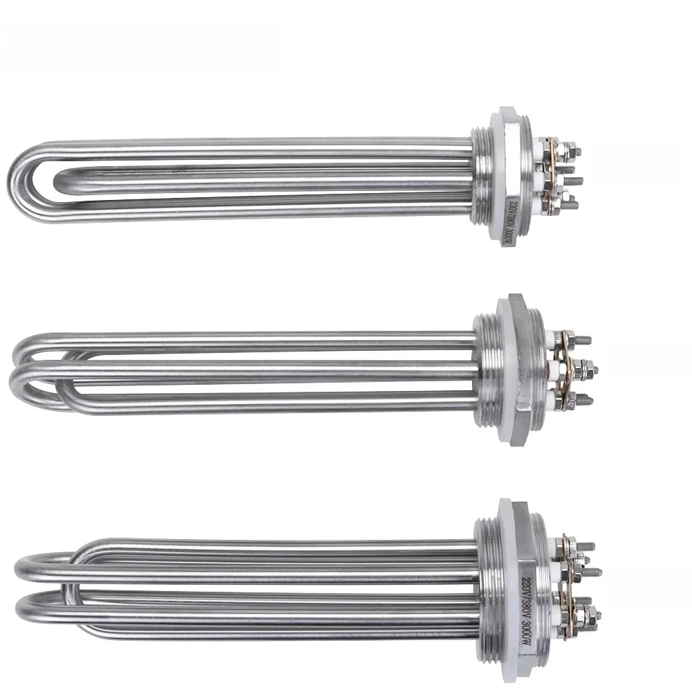 DERNORD Element grzewczy wody DN32/DN40/DN50 Elektryczny rurowy podgrzewacz wody 3KW/4,5KW/6KW/9KW/12KW SUS304 — 2