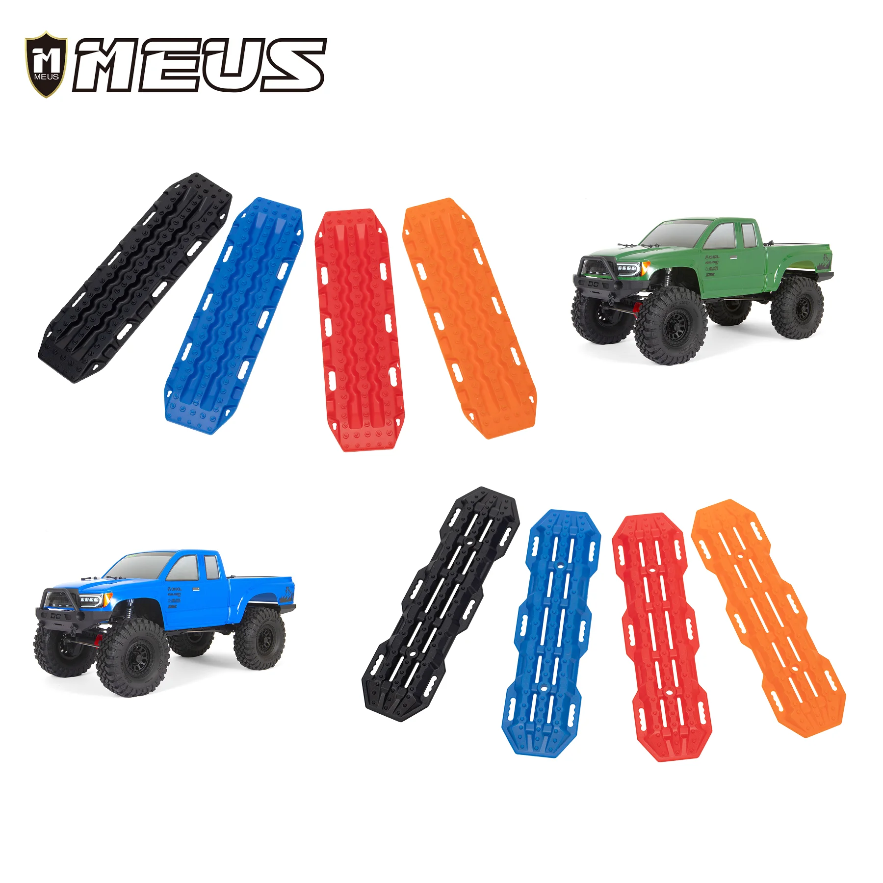 MEUS Replica Traction Board Trim Plastic Ramps Restoring Sand Ladder Car Bail Out for 1/10 RC Model Car SCX10 TRX4 TRX6 Parts