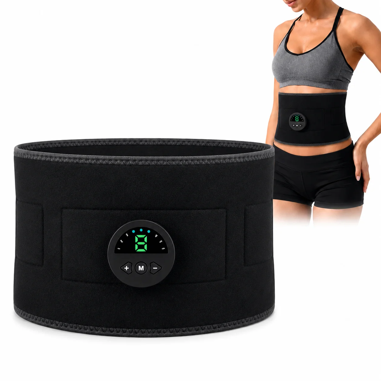 Smart Home Usb - Cinto de Treinamento Muscular Abdominal EMS