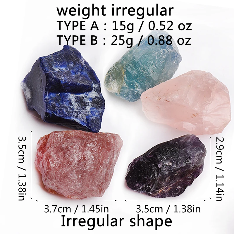 Hand-Picked Natural Raw Stone | Irregular, Un-Dyed Quality Specimen | For Home Decor & Geological Collection