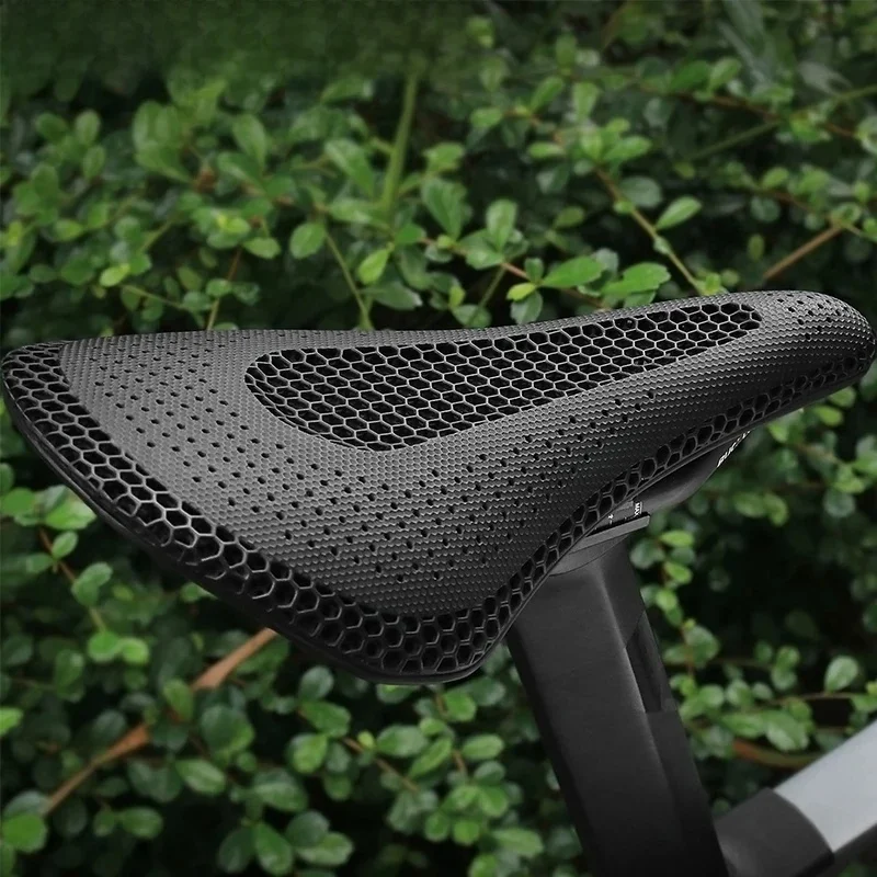 AliExpress BUCKLOS Bicycle Saddle Racing Bike 3d Printed Saddle Carbon Fiber Mtb Bicycle Seat 143MM 155MM Carbon 3D Seat Cushion
