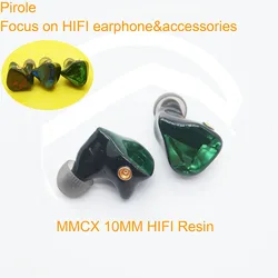 Resin MMCX IEM Custom HIFI Earbuds Headphones with packing bag