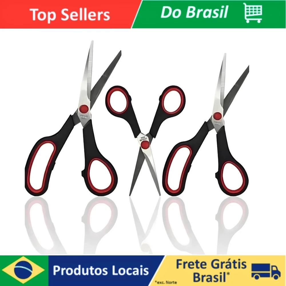 3 Unit Multifunctional Stainless Steel Hair Scissors 3 Kit