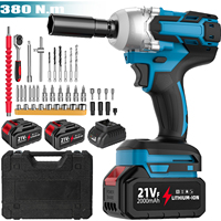 380N.M Torque Brushless Electric Impact Wrench Drill Lithium-Ion Battery Cordless Wrench Power Tools For Makita 21V Battery