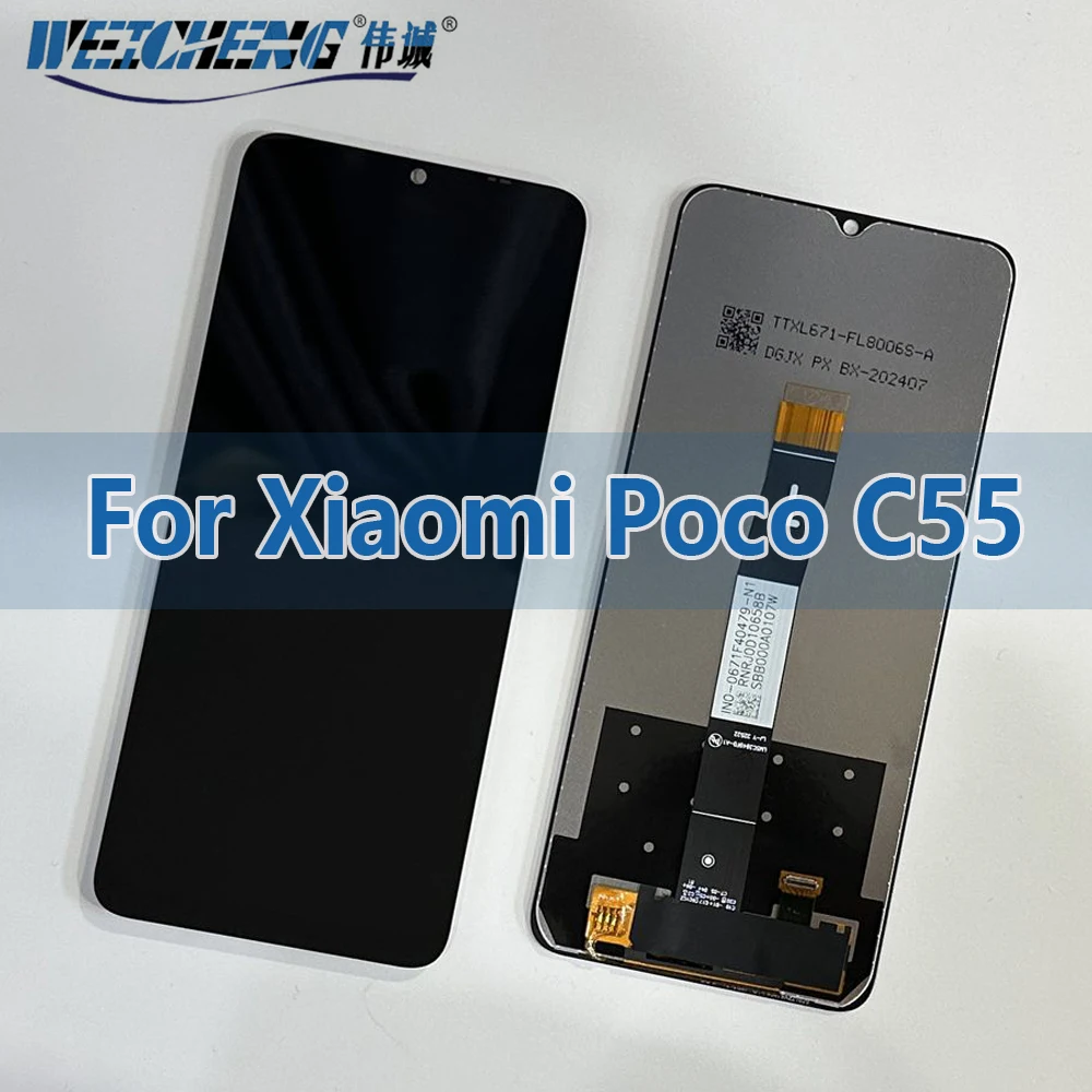 

6,71 "для Xiaomi Poco C55 ЖК-дисплей, сменный преобразователь сенсорного экрана в сборе 22127PC95I