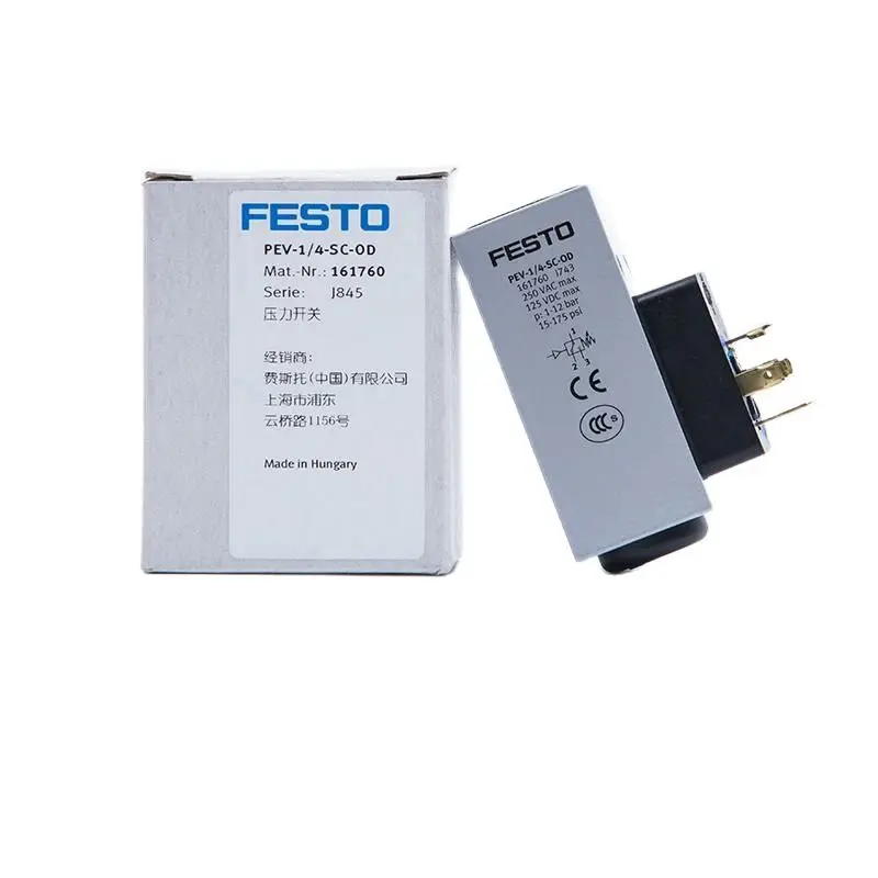 

FESTO Pressure switch PEV-1/4-B 10773 PEV-1/4-SC-OD 161760 PEV