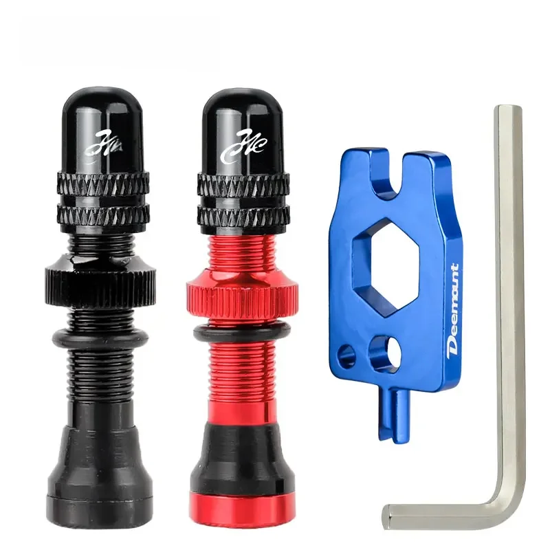 AliExpress UK DEEMOUNT Deemount 2PCS Schrader A/V Valves 40/60mm CNC Machined Anodized Nipple for MTB Road Bike Tubeless Rims