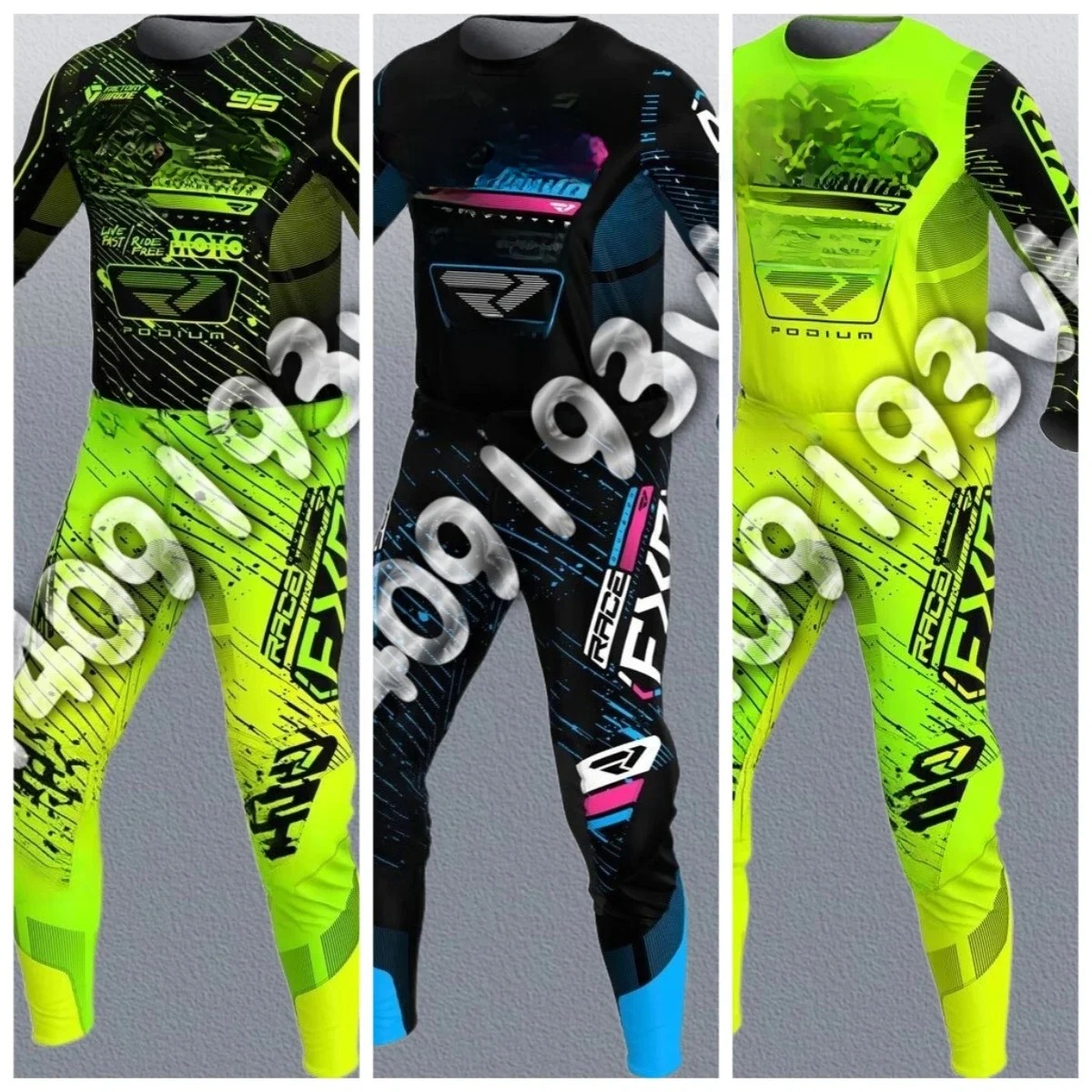 AliExpress 2025 Helium FXR Motocross Gear Set Mx Power Wear Off Road Jersey Set ATV Kit Breathable Dirt Bike Combo Suit Moto Kit