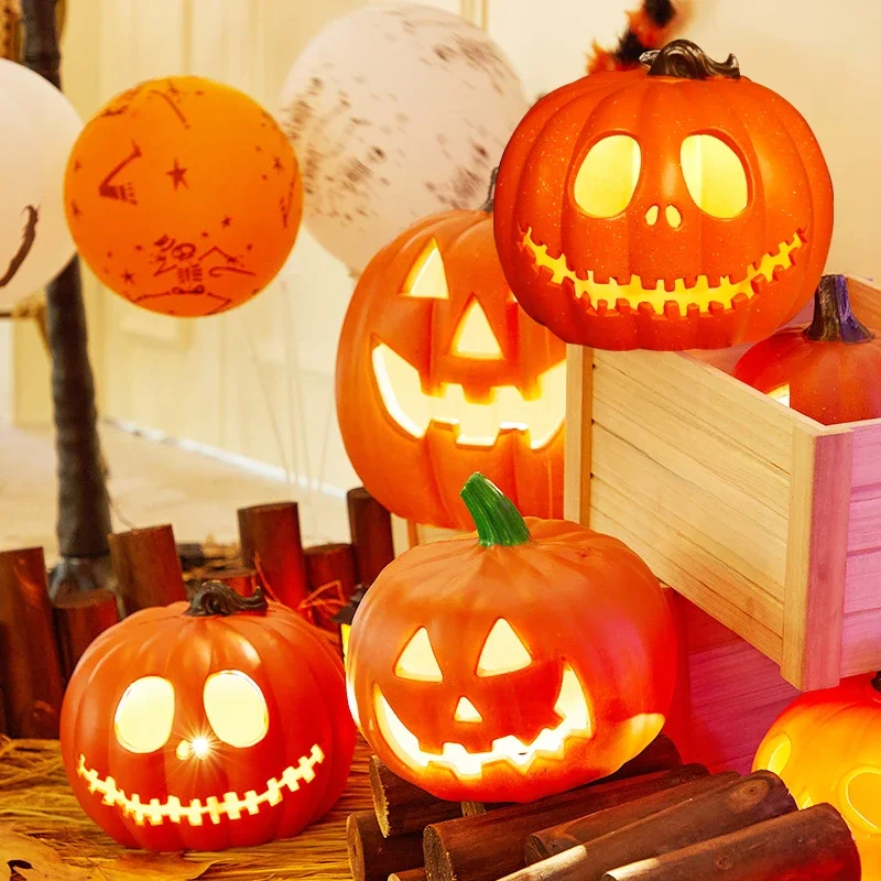 Halloween Dekoration Requisiten Kürbis Laterne Cosplay Licht Glühen liefert in der dunklen Party