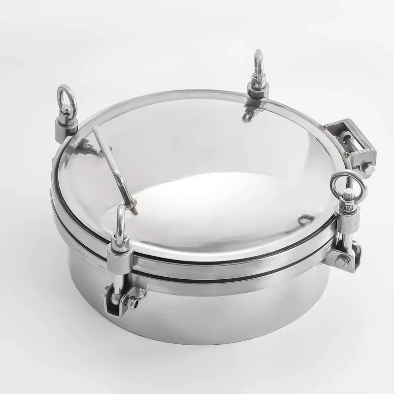 DN250 pressure manhole cover round pressure manhole reactor tank observation pressure manhole tank truck dedicated SS304