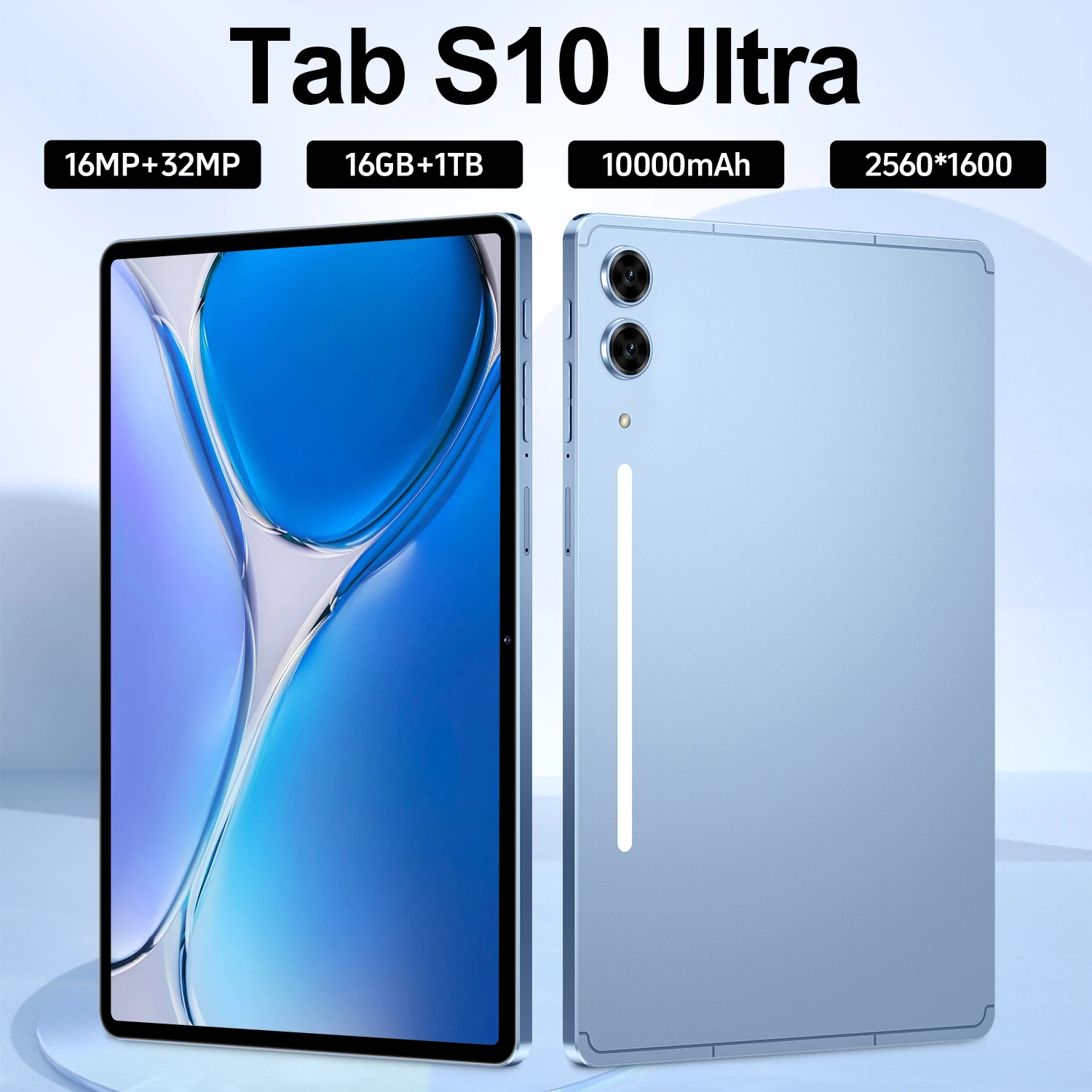 

2025 New Tab S10 Ultra 10.1 inch Android 15 16GB+1TB Dual Card Tablet 10000mAh MSnapdragon 8 Gen3 Core WIFI+GPS Tablet