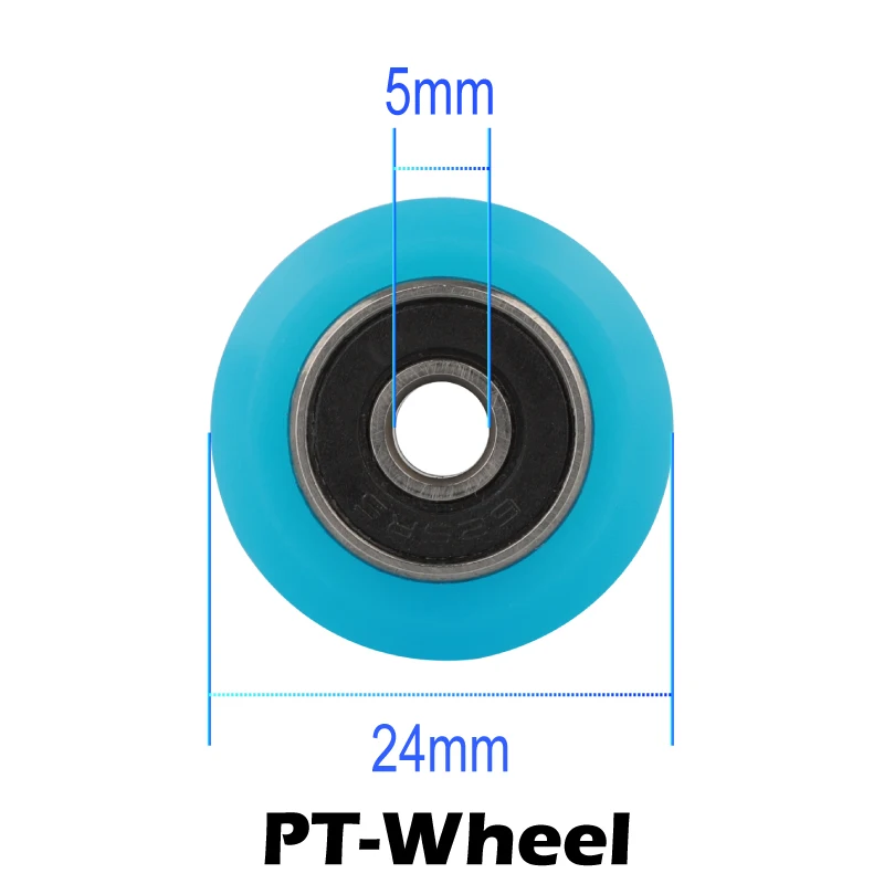 Mellow PT-Wheel V-Slot Guide Wheel 625zz Bearings For Creality CR10 Ender 3 High Loads Smooth Surface Self-Lubricating Low Wear