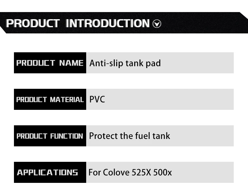 Fishbone Body Scratch-Resistant Protective Decorative Stickers For Motorcycle Customization Accessories For Colove 525X 500X