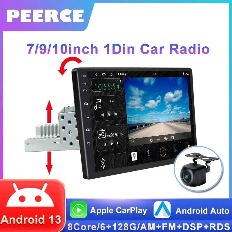 

Android 13 1Din No 2din Car Multimedia Player 7/910 Inch Touch Screen WiFi Android Carplay Autoradio Stereo Video GPS Auto Radio