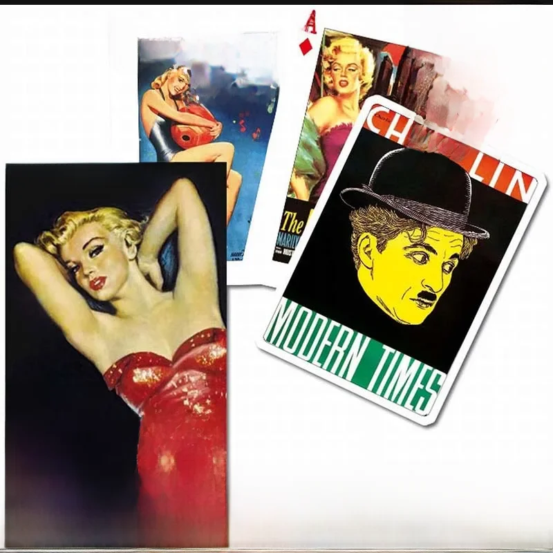 Piatnik, baralho de poker, 54 cartas, cartazes clássicos do cinema, vintage, cinema, filmes, mesa de