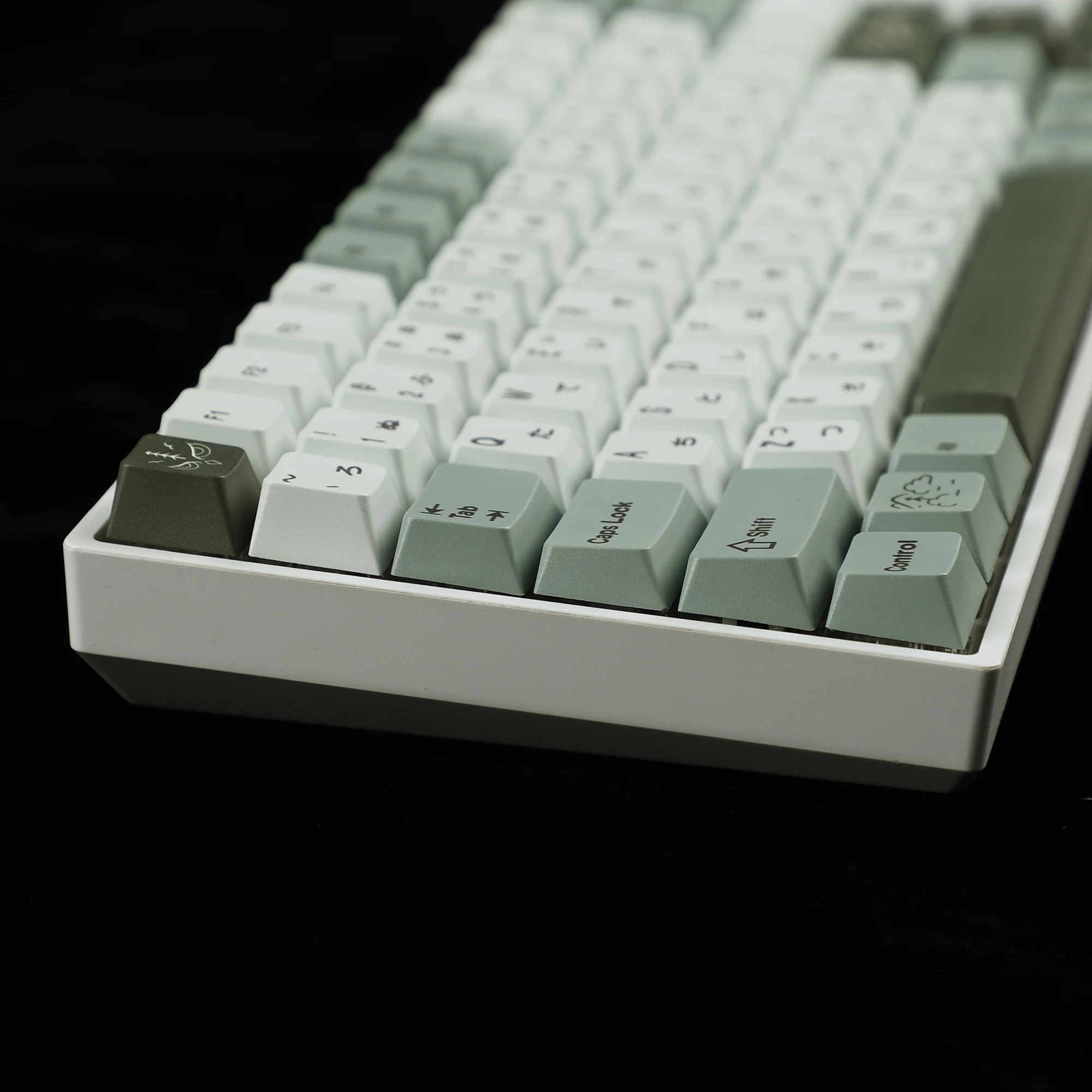 142  Keycaps Dense Fog Cherry Profile Dye Sub Thick PBT Keycap set For ANSI 104 TKL GK61 96 75 GMMK NCR80 Mx Keyboard