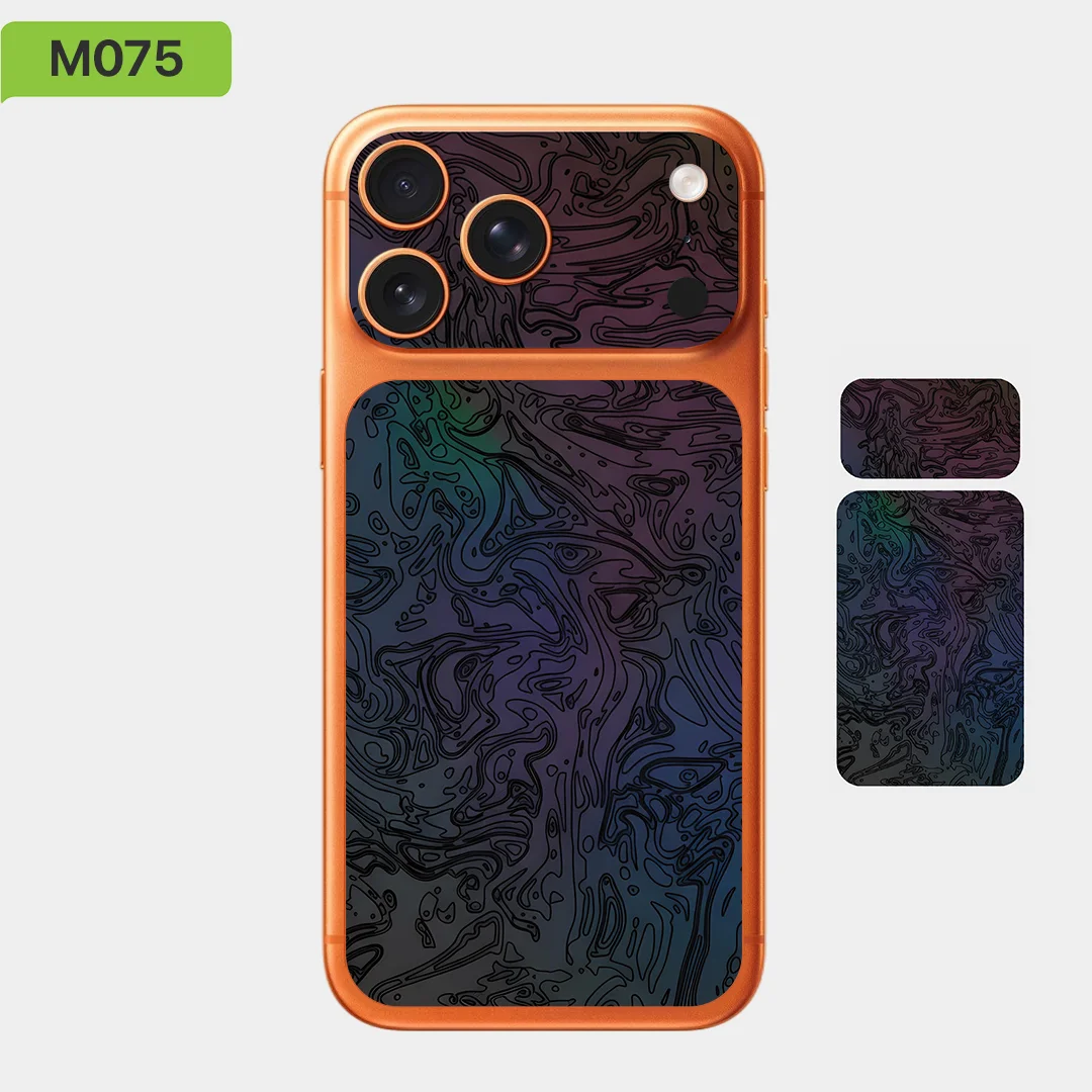 Calcomanías de piel para iPhone 17 Pro max/iPhone 17 Pro, colección Poseidon de Nexa Skins, calcomanías de pieles de batería, BC0059