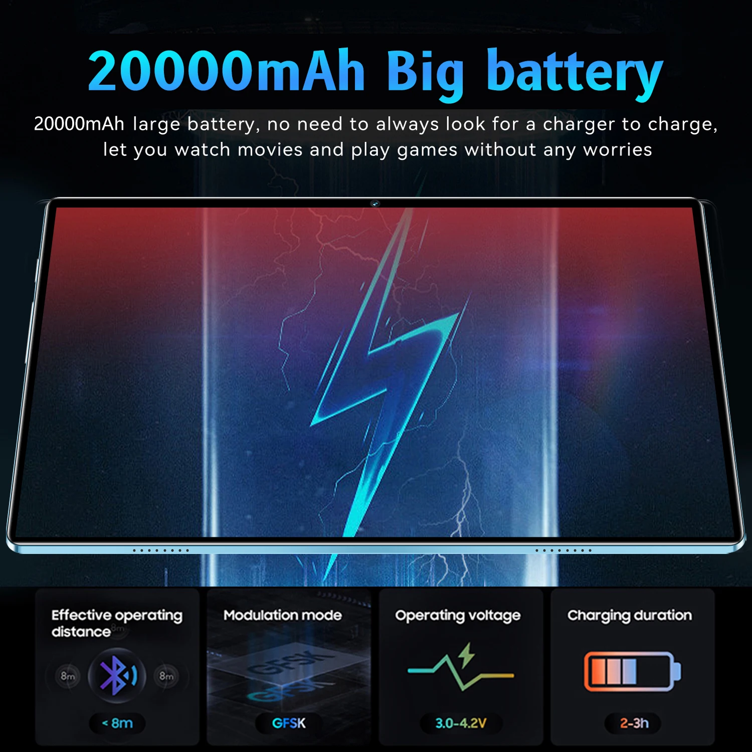 2024 5G Nuova versione globale tablet da 11,6 pollici Android 16 GB di RAM + 1 TB di rete ROM 20000 mAh Android 13.0 14 core Wifi PC 4G Bluetooth