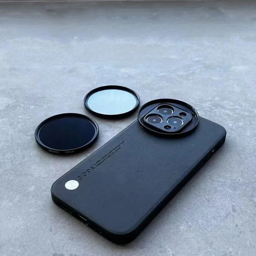 58MM Gwintowany adapter pierścienia filtra Etui na telefon do uniwersalnego filtra ZOMEI CPL VU do telefonu Iphone 16 15 14 12 13 Pro Max — zdjęcie produktu 7