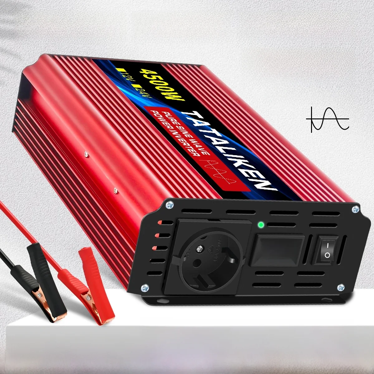 3500 W/4500 W/5000 W/6000 W Zuivere Sinus EU Socket Auto Omvormer DC 12 V naar AC 220 V 50 HZ Voltage Converter met Smart LCD Sc - afbeelding 2