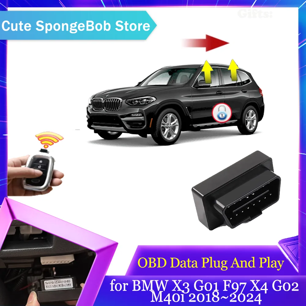 

Car OBD Data Module for BMW X3 G01 F97 X4 G02 M40i 2018~2024 2019 2020 Window Folding Lifting Speed Lock Door Unlock Accessories