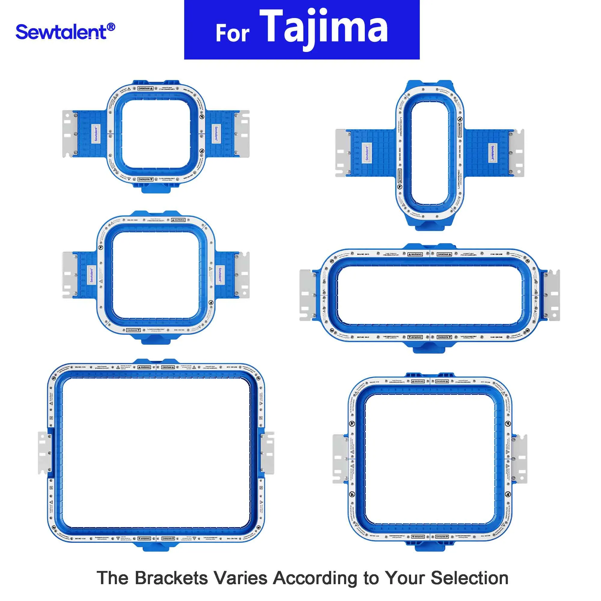 Sewtalent Magnetic Hoops for Tajima Sai Embroidery Machine Mighty Hoop HoopMaster Magnet Frames