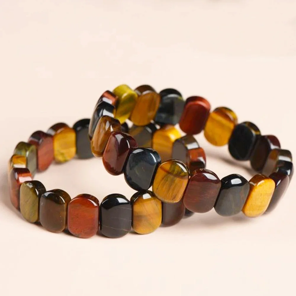 Bracelet en pierres précieuses œil de tigre de couleur naturelle, élégant et Durable, mode guérison Fengshui, décoration de remise, cadeau