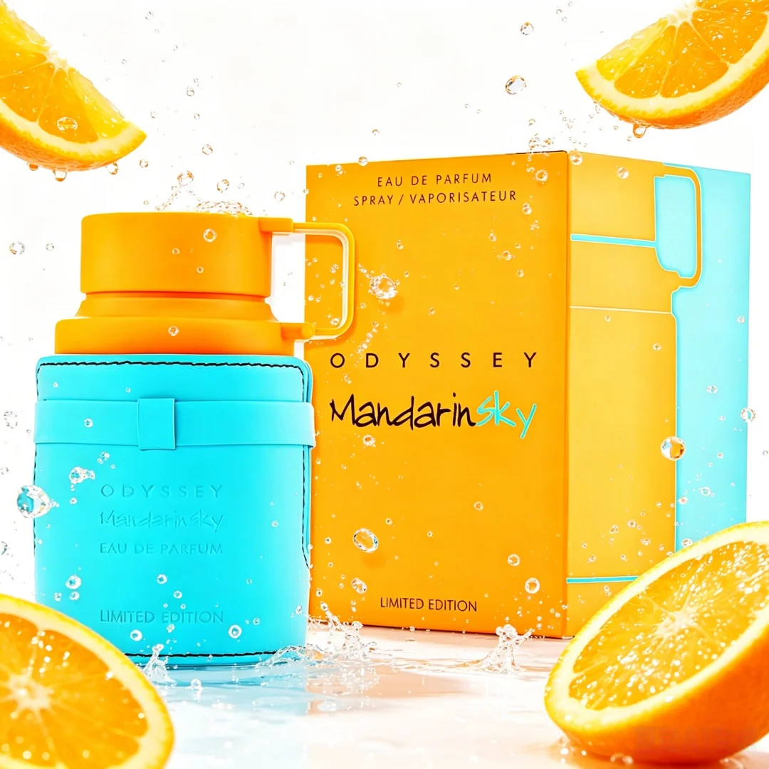 Armaf Odyssey Mandarinsky Edição Limitada 100ml - Perfume Masculino Luxuoso Fresco Doce com Notas de Mandarina e Laranja