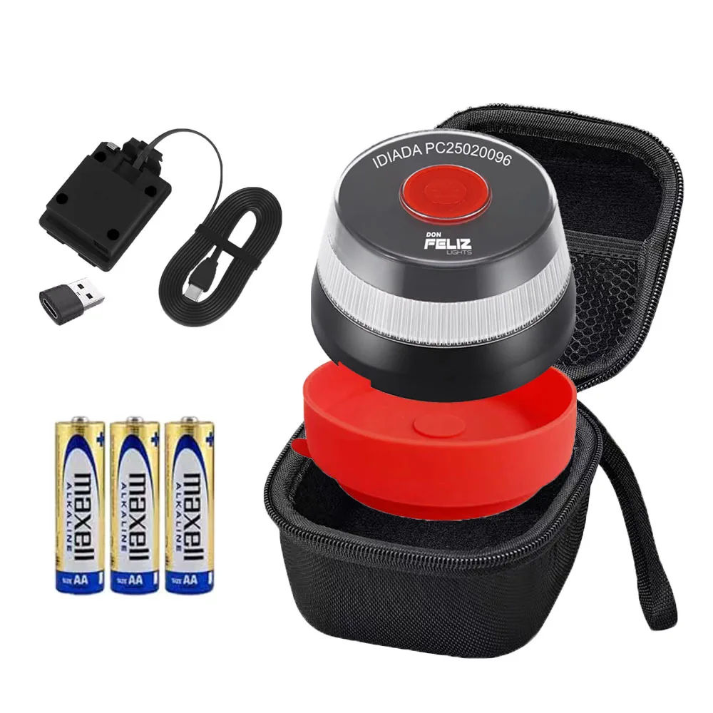 Baliza de Emergencia V16 Homologada DGT 3.0 con Geolocalización, Tarjeta SIM hasta 2038, Luz V16 con Ventosa, Carga USB y Tipo C