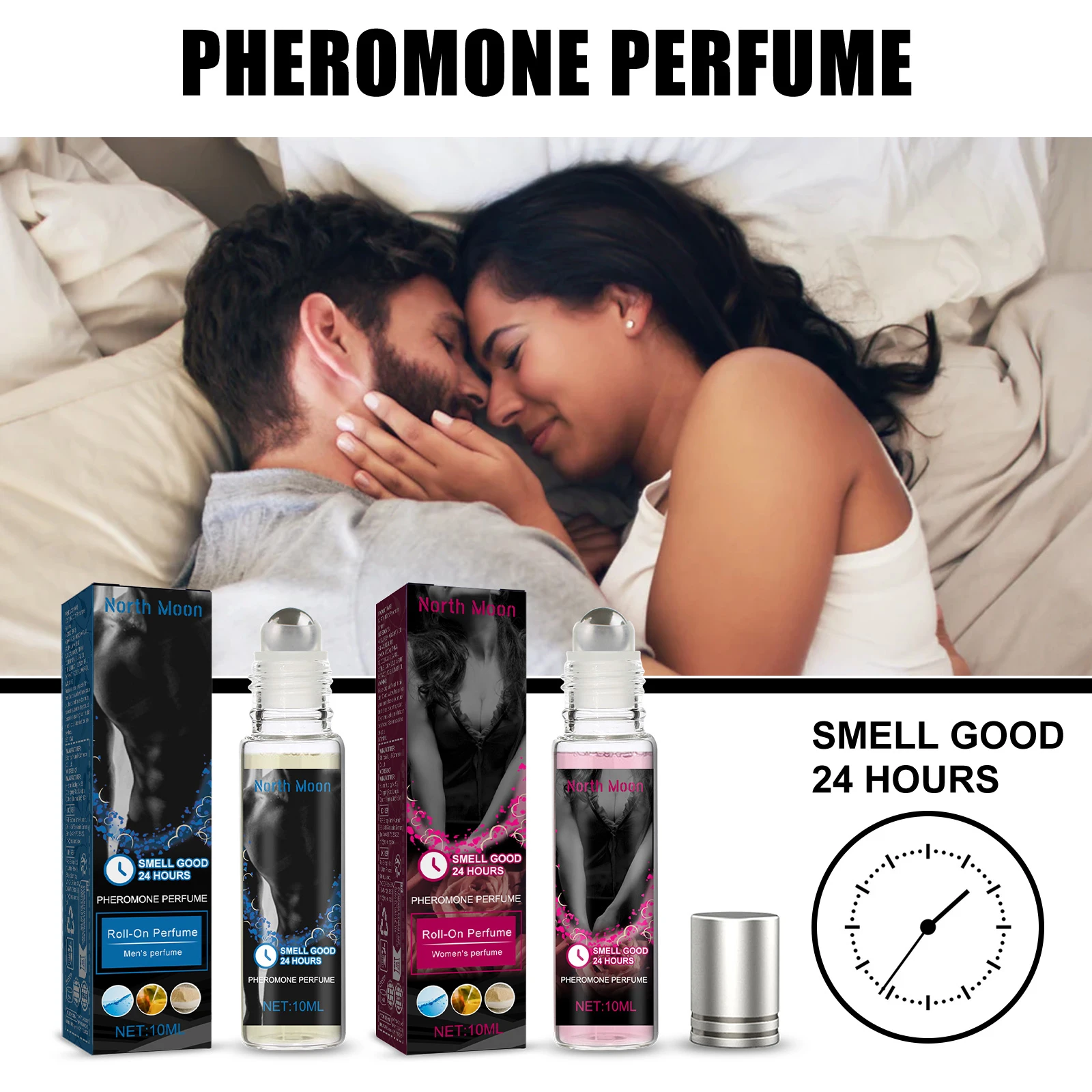 

North Moon 10ml Pheromone Perfume Roller Ball Flirt Seduction Charming Atmosphere Lasting Fragrance Dating Romantic Perfume