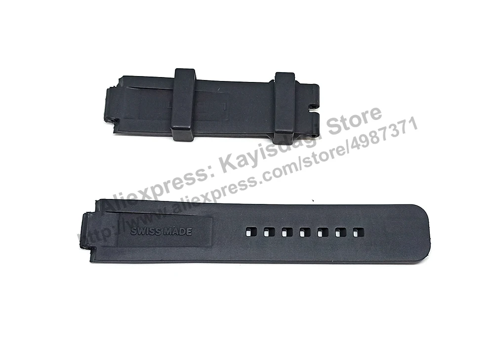 12mmx21mm Black HQ Rubber Watch Band Strap Compatible For LV Tambour Series