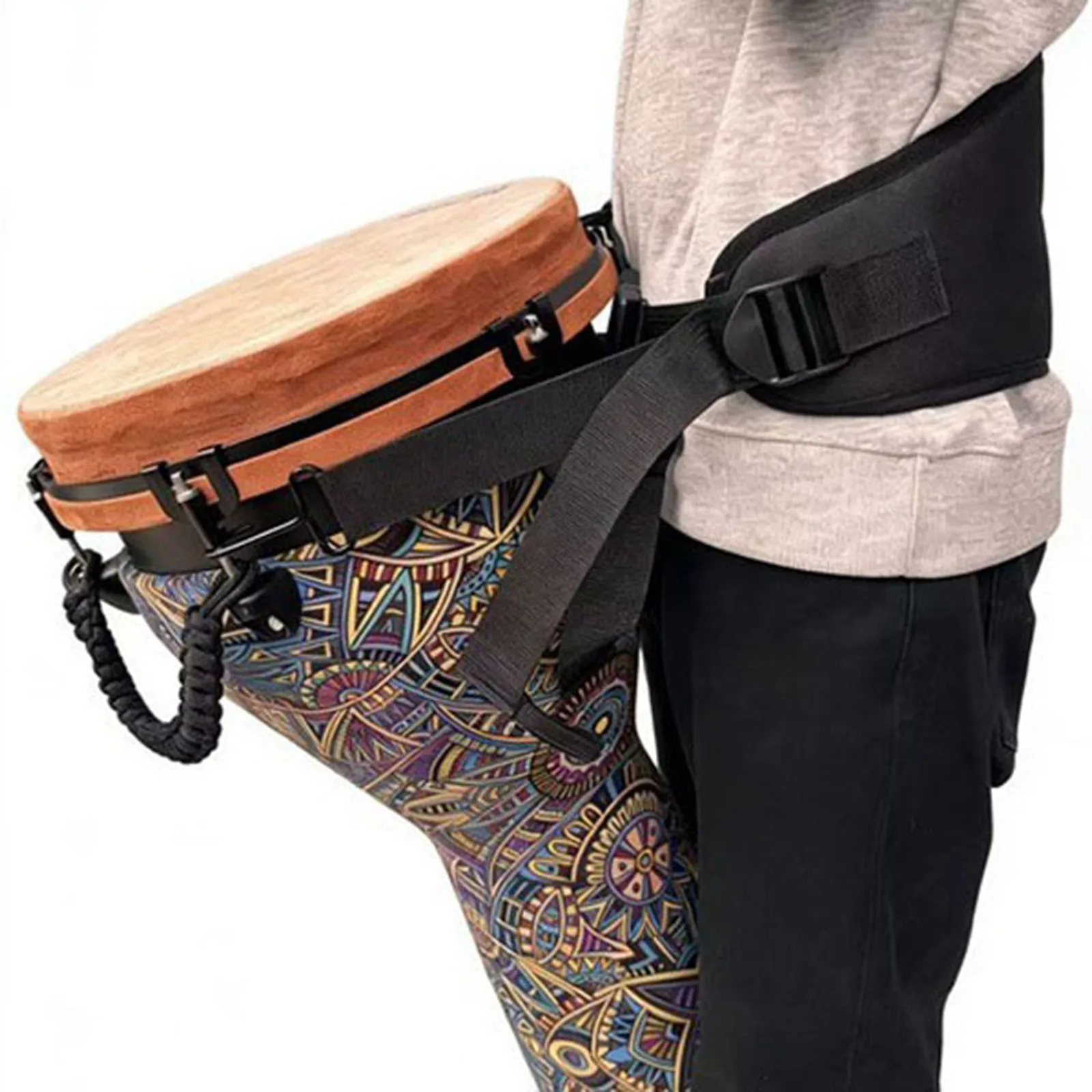 Adjustable Djembe Waist Strap African Hand Drum Belt Portable Musical Instrument Parts for Djembe Snare Drum Tambourine