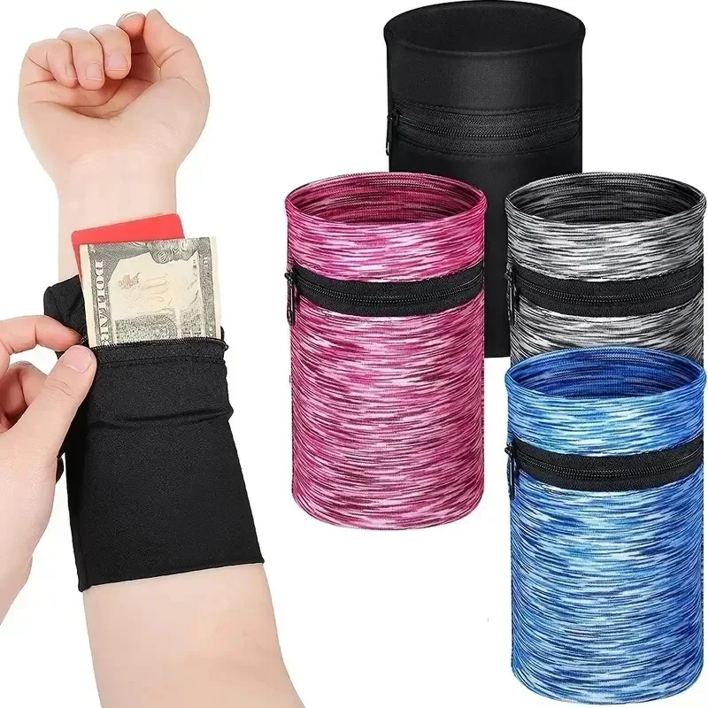 AliExpress Mini Men Women Wrist Wallet Pouch Band Fitness Sports Zipper Wristband Running Gym Cycling Safe Coin Purse Cotton Bag
