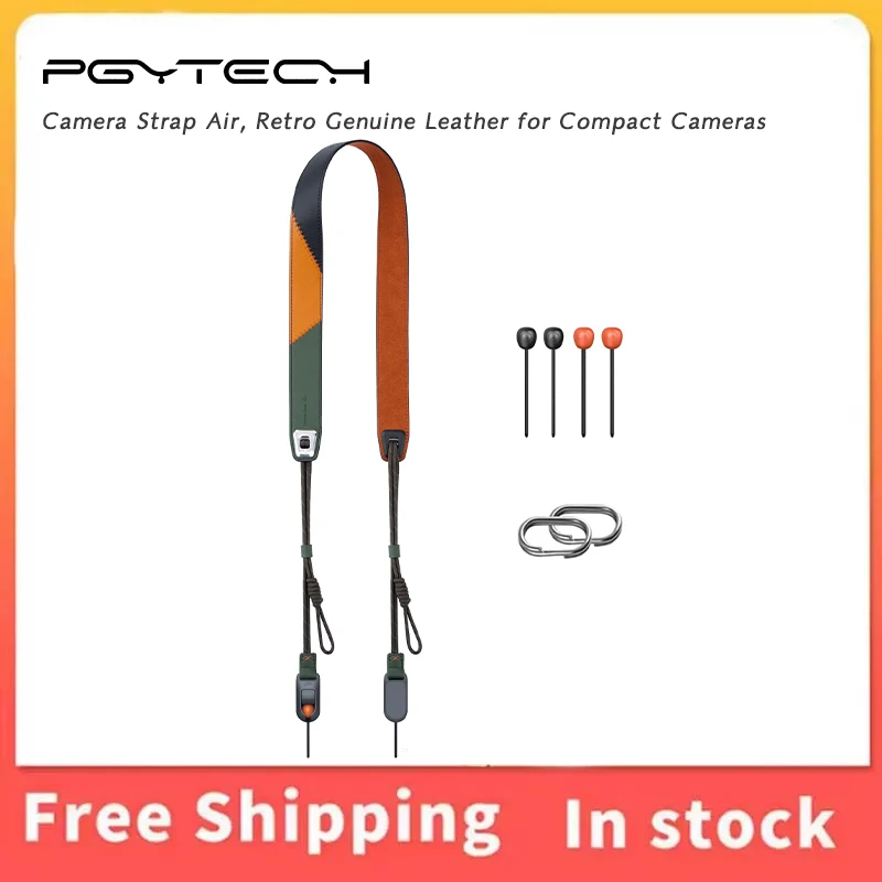 PGYTECH Camera Strap Air Retro Genuine Leather Quick Release Shoulder Strap TORAY Lining FOR Compact Cameras Vloggers