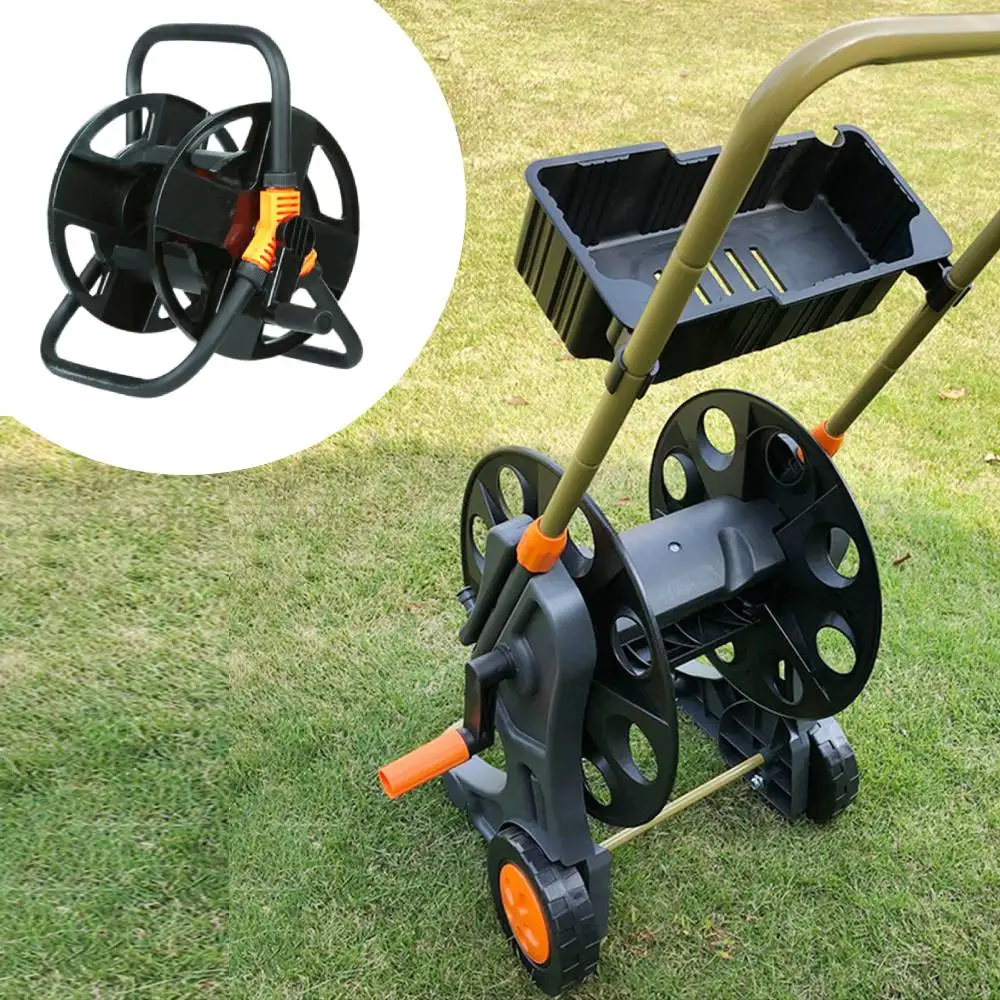 

Garden Hose Reel Cart for Outdoor Cleaning Car Washing Agriculture Hose Winding Reel Water Hose Holder Pipe Storage Rack Reel