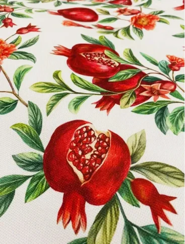 

Pomegranate Abundance Patterned Fabric Suitable for Multi-Purpose Use