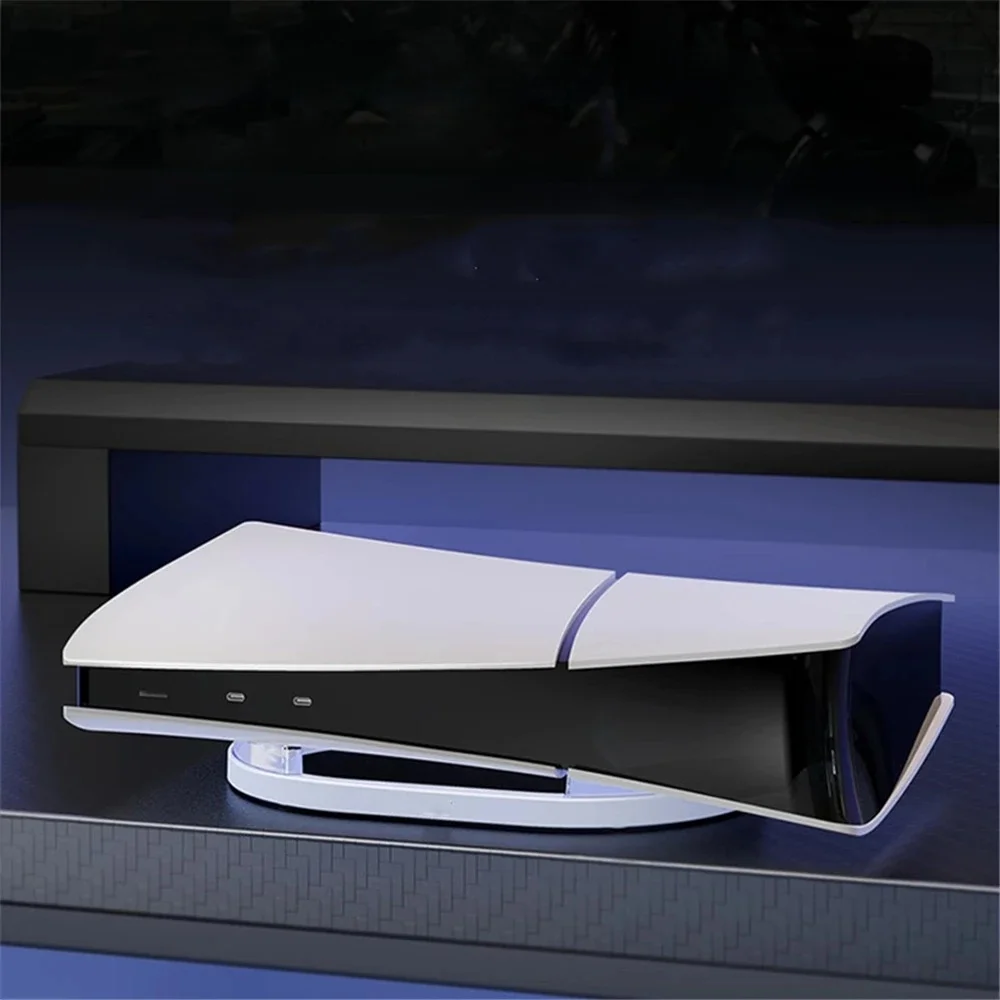 Poziomy stojak kompatybilny z PS5 Slim Disc&Digital Edition Łatwa instalacja Antypoślizgowy stojak zapobiegający upadkowi — zdjęcie produktu 7