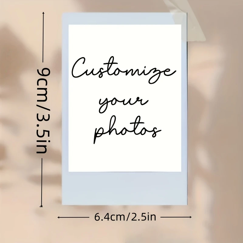 Personalized Custom Photo Prints Upload Your Images Wall Office Decor Gift Wedding Valentine New Year Party Frameless Paper