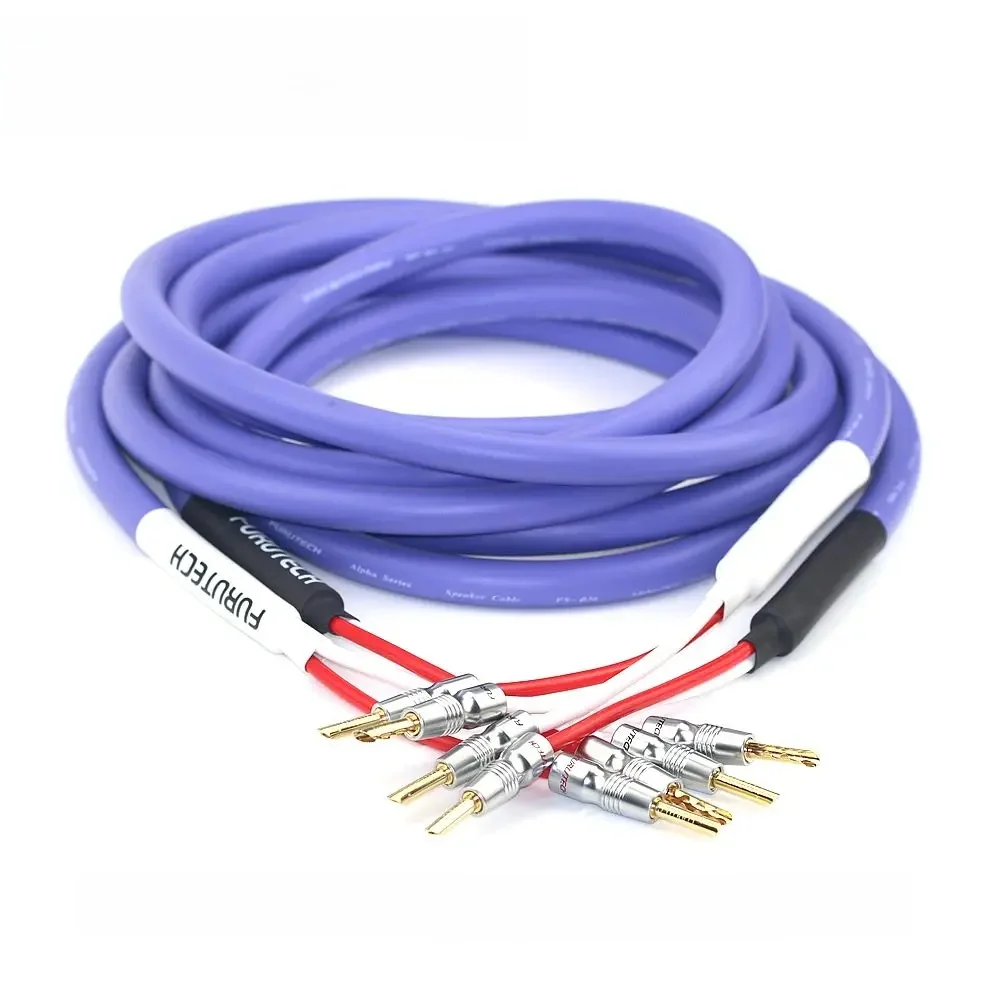 FURUTECH FS-α36 Alpha OCC – oryginalny kabel do głośników HiFi z wtyczkami bananowymi, kabel do wzmacniacza mocy i głośników, kabel do wzmacniacza audio. — zdjęcie produktu 7