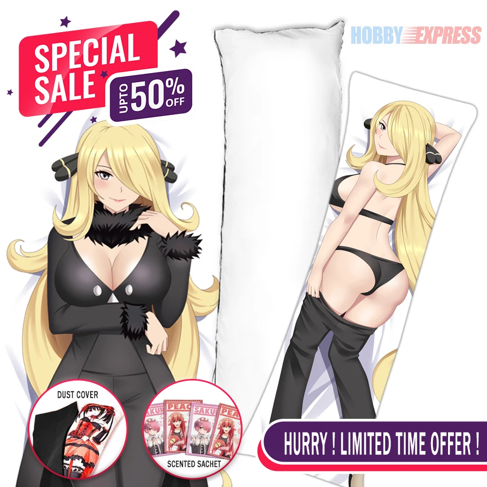 Hobby Express Anime Dakimakura Japanese Otaku Waifu Hugging Body Pillow Cover Case Cynthia 22349